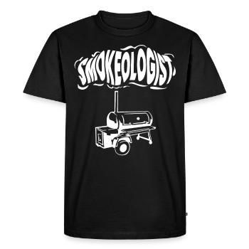 Smokoligist, BBQ, Grill, - T-shirt Premium bio Homme - noir - Devant - Nico (187cm)