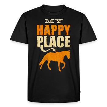 Horseback riding - Men's Premium Organic T-Shirt - black - Front - Nico (187cm)