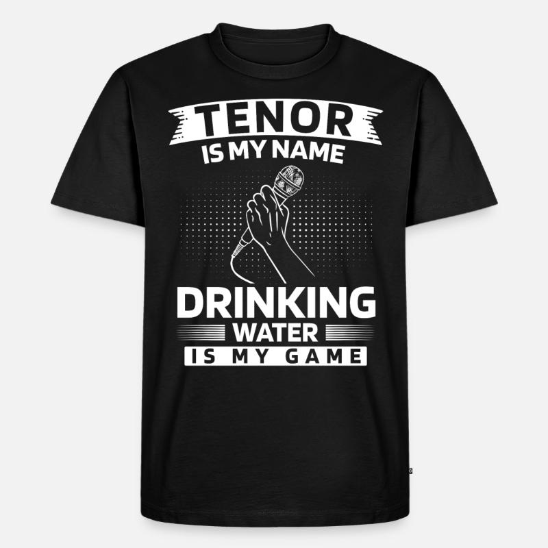 Opernsänger, Gesang, Opera - Männer Premium Bio T-Shirt - Schwarz