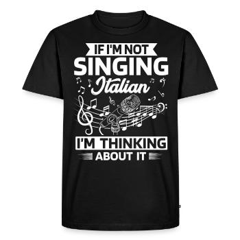 Chanteur d’opéra, voix, opéra - T-shirt Premium bio Homme - noir - Devant - Nico (187cm)