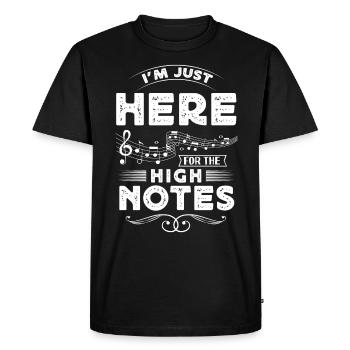 Chanteur d’opéra, voix, opéra - T-shirt Premium bio Homme - noir - Devant - Nico (187cm)