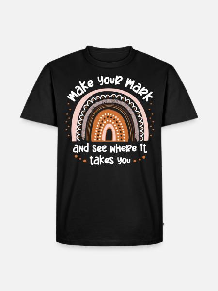 Make a sign and see - Men's Premium Organic T-Shirt - black
