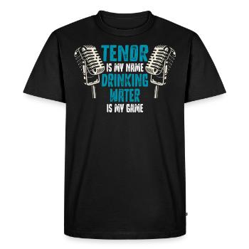 Chanteur d’opéra, voix, opéra - T-shirt Premium bio Homme - noir - Devant - Nico (187cm)