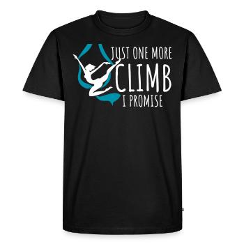 Gagnant de l’air. Soie aérienne - T-shirt Premium bio Homme - noir - Devant - Nico (187cm)