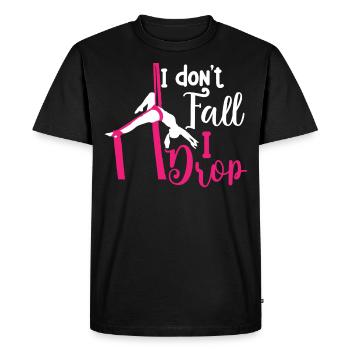 Gagnant de l’air. Soie aérienne - T-shirt Premium bio Homme - noir - Devant - Nico (187cm)