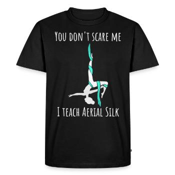 Gagnant de l’air. Soie aérienne - T-shirt Premium bio Homme - noir - Devant - Nico (187cm)