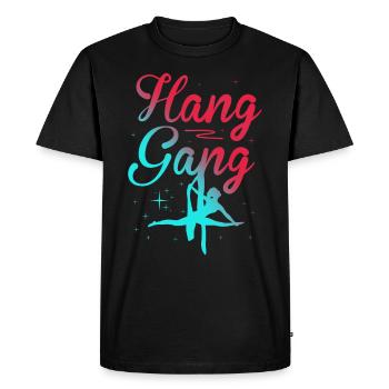 Gagnant de l’air. Soie aérienne - T-shirt Premium bio Homme - noir - Devant - Nico (187cm)