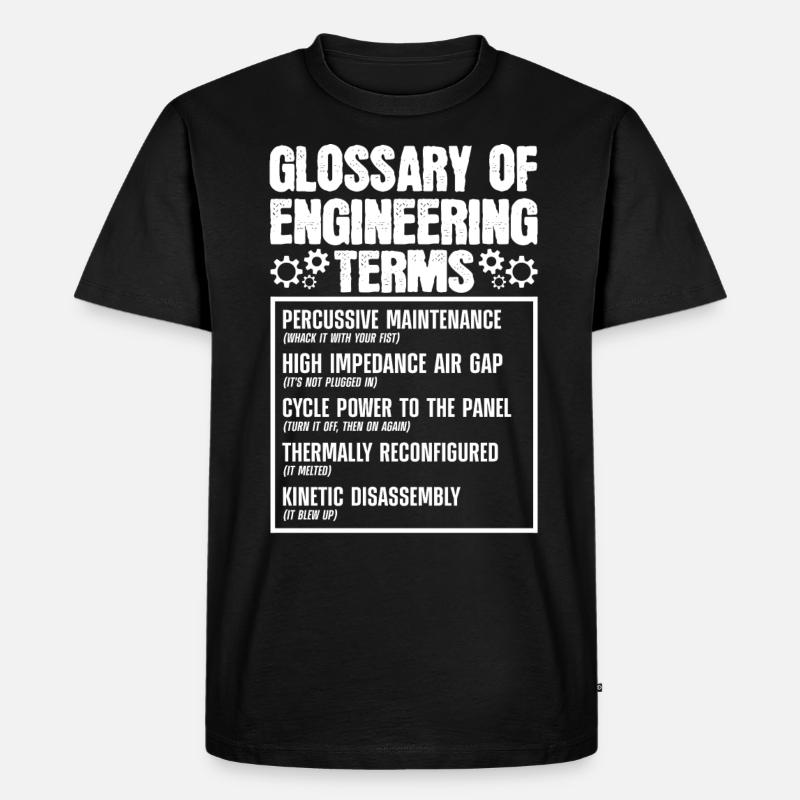 Glossaire des termes techniques - T-shirt Premium bio Homme - noir