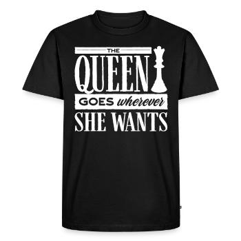échecs, joueur d’échecs, citation d’échecs - T-shirt Premium bio Homme - noir - Devant - Nico (187cm)
