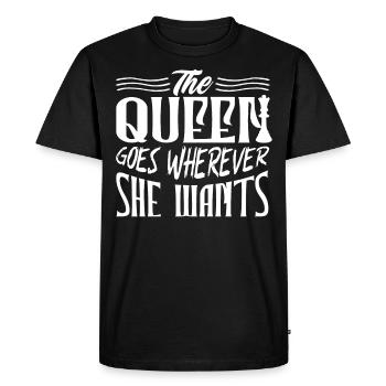 échecs, joueur d’échecs, citation d’échecs - T-shirt Premium bio Homme - noir - Devant - Nico (187cm)