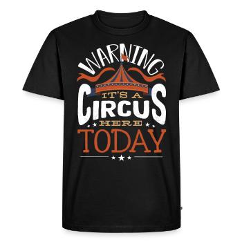 Fête d’enfants sur le thème du cirque - T-shirt Premium bio Homme - noir - Devant - Nico (187cm)