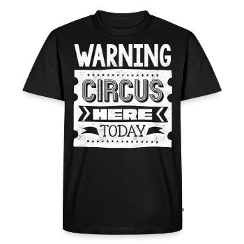 Fête d’enfants sur le thème du cirque - T-shirt Premium bio Homme - noir - Devant - Nico (187cm)