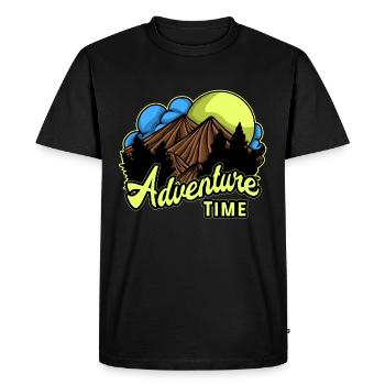 Adventure - Adventure - Men's Premium Organic T-Shirt - black - Front - Nico (187cm)