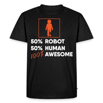Leg prosthesis, prosthesis, amputee, amputation - Men's Premium Organic T-Shirt - black - Front - Nico (187cm)