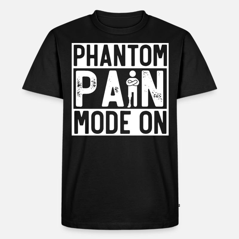 Leg prosthesis, prosthesis, amputee, amputation - Men's Premium Organic T-Shirt - black