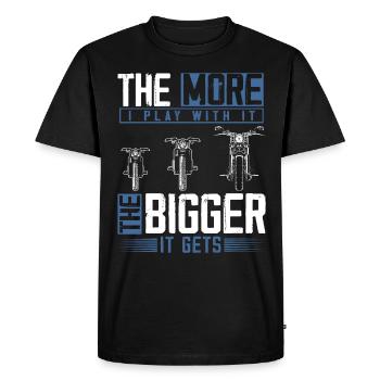 Motorcycle lovers, motorcycles, motorcycles - Men's Premium Organic T-Shirt - black - Front - Nico (187cm)