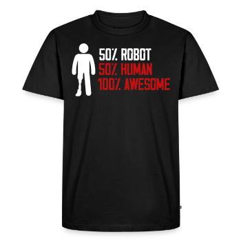 Leg prosthesis, prosthesis, amputee, amputation - Men's Premium Organic T-Shirt - black - Front - Nico (187cm)