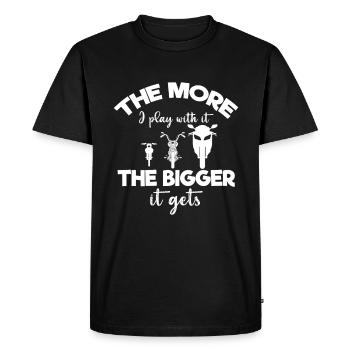 Motorcycle lovers, motorcycles, motorcycles - Men's Premium Organic T-Shirt - black - Front - Nico (187cm)