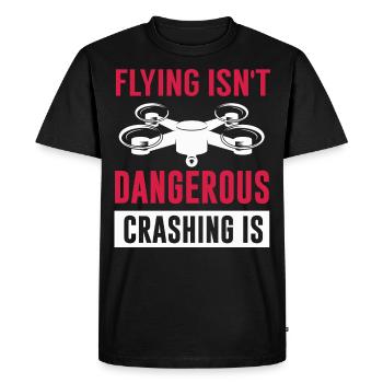 Drone pilot, aerial drone, multicopter, - Men's Premium Organic T-Shirt - black - Front - Nico (187cm)