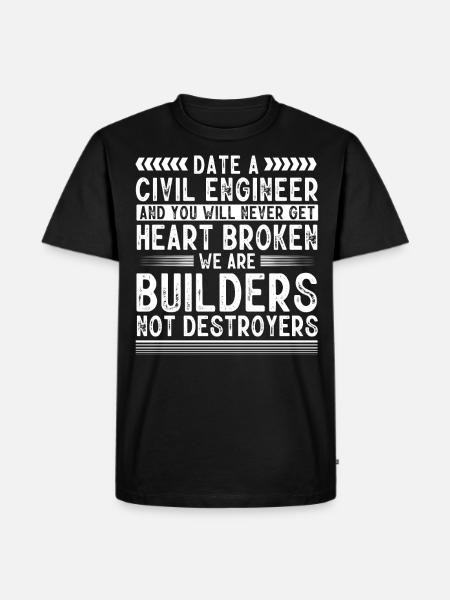 Väg- och vattenbyggnad, Väg- och vattenbyggnad - Ekologisk premium-T-shirt herr - svart