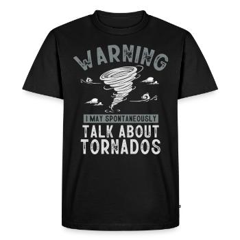 Météorologue, météorologue, prévisions météorologiques - T-shirt Premium bio Homme - noir - Devant - Nico (187cm)
