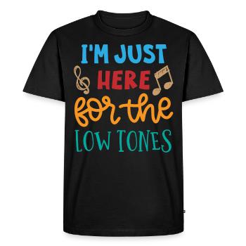 Fassoon, hautbois, clarinette, professeur de musique - T-shirt Premium bio Homme - noir - Devant - Nico (187cm)