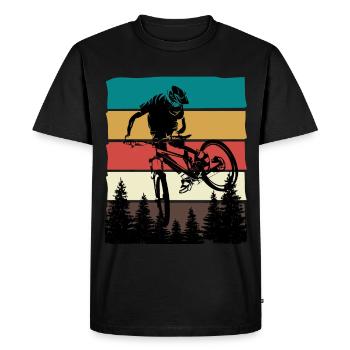 1 10 - T-shirt Premium bio Homme - noir - Devant - Nico (187cm)