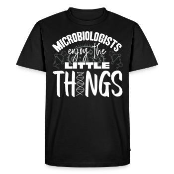 Microbiology, Chemistry Teacher, Microbiologist - Men's Premium Organic T-Shirt - black - Front - Nico (187cm)