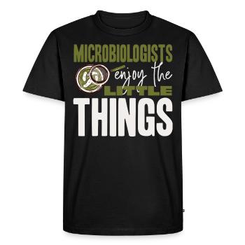 Microbiology, chemistry teacher, microbiologist - Men's Premium Organic T-Shirt - black - Front - Nico (187cm)