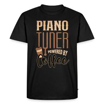 Pianiste, professeur de piano, pianiste, - T-shirt Premium bio Homme - noir - Devant - Nico (187cm)