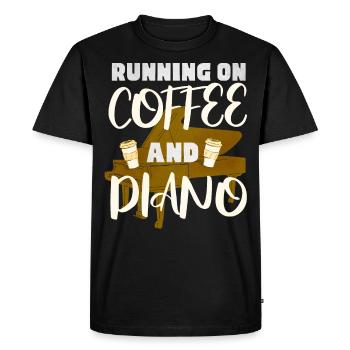 Pianiste, professeur de piano, pianiste, - T-shirt Premium bio Homme - noir - Devant - Nico (187cm)