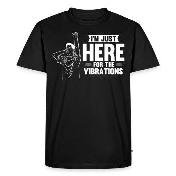 Deaf Pride, audiologist, finger spelling - Men's Premium Organic T-Shirt - black - Front - Nico (187cm)