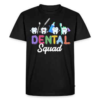 Technicien dentaire, cadre dentaire, hygiéniste dentaire - T-shirt Premium bio Homme - noir - Devant - Nico (187cm)
