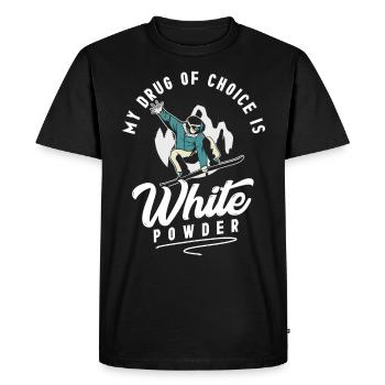 Snowboarders, snowboarders - T-shirt Premium bio Homme - noir - Devant - Nico (187cm)