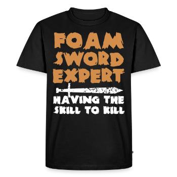 Larp, live-action role-playing game - Men's Premium Organic T-Shirt - black - Front - Nico (187cm)
