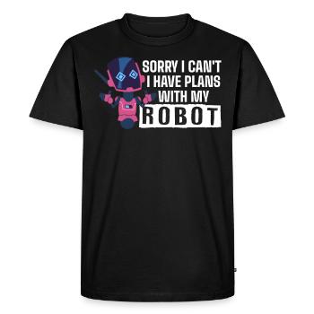 Robotics, robot builders - Men's Premium Organic T-Shirt - black - Front - Nico (187cm)