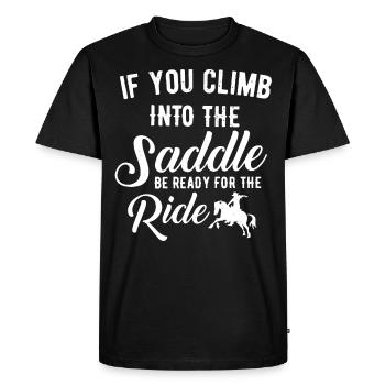 Rodéo, Embellissements, Country, Cowboys - T-shirt Premium bio Homme - noir - Devant - Nico (187cm)