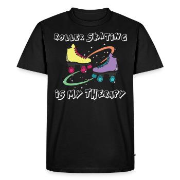 Roller skating - Men's Premium Organic T-Shirt - black - Front - Nico (187cm)
