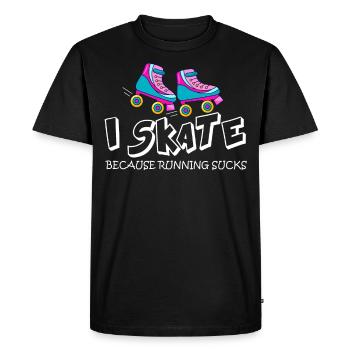 Roller skating - Men's Premium Organic T-Shirt - black - Front - Nico (187cm)