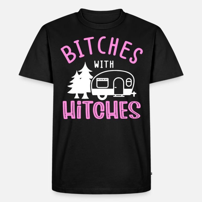 Wohnmobil-Camping - Männer Premium Bio T-Shirt - Schwarz