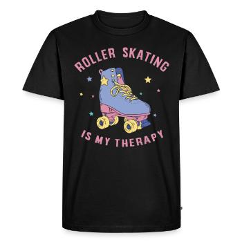 Roller skating, skating, roller skating - Men's Premium Organic T-Shirt - black - Front - Nico (187cm)