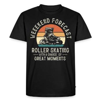 Roller skating, skating, roller skating - Men's Premium Organic T-Shirt - black - Front - Nico (187cm)