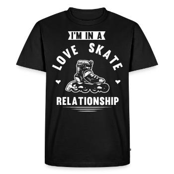 Roller skating, skating, roller skating - Men's Premium Organic T-Shirt - black - Front - Nico (187cm)