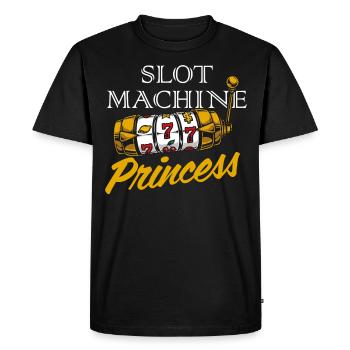 Slot Machine, Gambling, Slot Machine - Men's Premium Organic T-Shirt - black - Front - Nico (187cm)