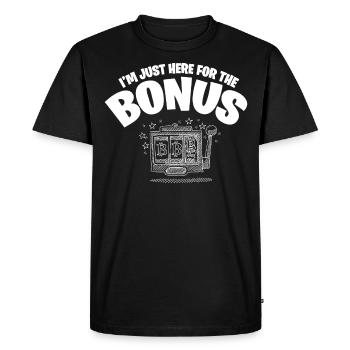Slot Machine, Gambling, Slot Machine - Men's Premium Organic T-Shirt - black - Front - Nico (187cm)