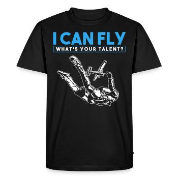 Skydiving, Skydiving - Men's Premium Organic T-Shirt - black - Front - Nico (187cm)