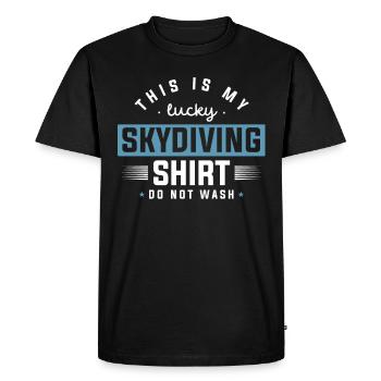 Skydiving, Skydiving - Men's Premium Organic T-Shirt - black - Front - Nico (187cm)