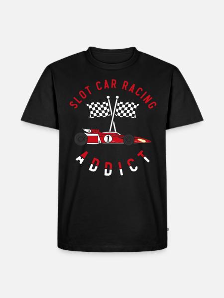 Slotcar-Rennen - Männer Premium Bio T-Shirt - Schwarz