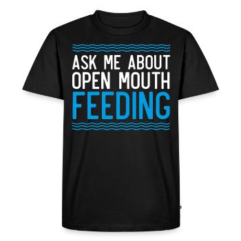 Baleines, baleines, observation des baleines, observation des baleines - T-shirt Premium bio Homme - noir - Devant - Nico (187cm)