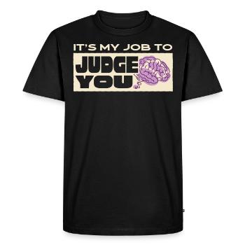 Psychologue, psychiatre, psychanalyste - T-shirt Premium bio Homme - noir - Devant - Nico (187cm)